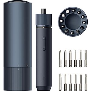 HOTO USB-C Rechargeable Electric Screwdriver w/ 12 Bits  + Free Shipping