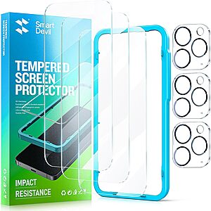 3-Pack Smartdevil 9H Tempered Glass iPhone Screen Protector $3.50 @ Amazon
