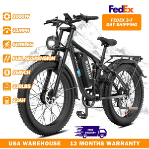 Ridstar E26pro 2000W 48V 23AH 26 Inch Fat Tire Electric Bike $757 + Free S/H