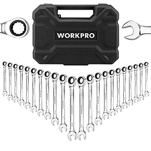 22-Piece WORKPRO 72 Teeth Ratcheting Wrench Set $34.50 + Free S/H