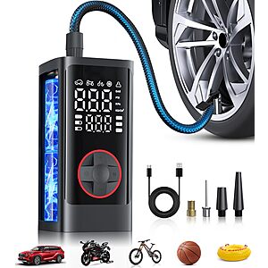Pumptiva 150PSI Tire Inflator & Portable Air Compressor $15 + Free S/H @ Amazon