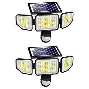 Prime Members:2-Pack Onforu 4500LM Solar Outdoor Motion Sensor LED Lights $16.65 + Free Shipping