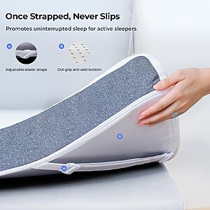 HOMRELEXA 3" Firm Cooling Mattress Topper (Queen) $59.40 + Free S/H