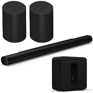 Sonos: Arc Ultra Soundbar + Sub 4 + 2x Era 100 BT Speakers (Black or White) 49 + Free Shipping