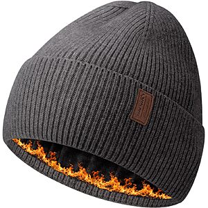 Prime) YANIKY Fleece Lined Beanie Hat $6 + Free S/H