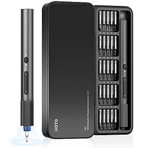 HOTO W2 USB-C Rechargeable Precision Screwdriver w/ 25 Bits $19 @ Walmart