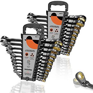 24-Piece Suzume 72 Teeth Metric & SAE Flex Head Ratcheting Wrench Set $59 + Free S/H