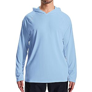 LOOGU Men's UPF 50+ Sun Hoodie (various): 1-pk $5, 2-pk $7.50