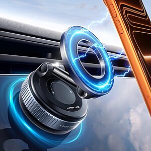 MRGLAS Magsafe 360° Adjustable Car Phone Holder $11 @ Amazon