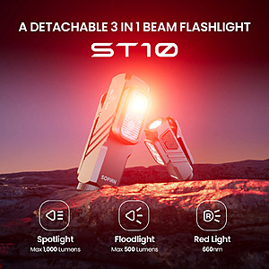 SOFIRN Mini ST10 1000LM EDC Flashlight + Red Light $19 + Free S/H