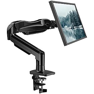 HUANUO FlowLift Single Monitor VESA Mount (13-32" - 20lbs) @ Amazon