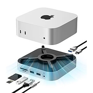 (prime) NOVOO Aluminum Mac mini M4 Hub & Stand with 8TB NVMe SSD Enclosure $33.25 + Free S/H