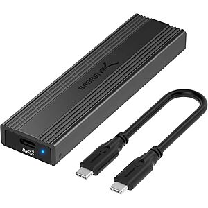 Prime Members: Sabrent USB 3.2 Type-C Tool-Free Enclosure for M.2 NVMe SSD $19.85 + Free S&H