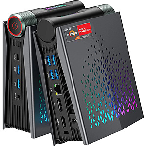 ACEMAGIC S3A Mini PC: AMD Ryzen 7 H 255, 16GB LPDDR5, 512GB SSD, Radeon 780M $392 + Free S&H