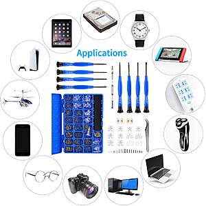 HQVOIC Magnetic Eye Glass Repairing Kit w/ 8 Screwdrivers $4 @ Amazon