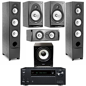 HTS Bundle: Onkyo TX-NR7100 + 2x CF-70 Floors + CC-10 Center + CB-20 Book + ESW-C8 Sub $1099 + Free S&H