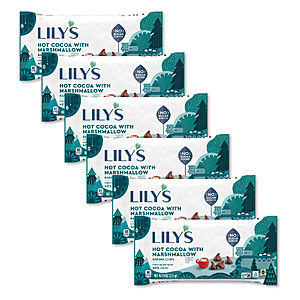 6-Pack of 9oz LILY’s Hot Cocoa with Marshmallow Baking Chips (No Sugar Added) $20 + Free S/H