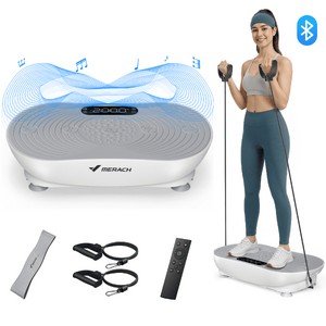 MERACH Bluetooth Vibration Plate Exercise Machine w/ Resistance Bands $36 + Free S/H
