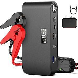 16000mAh BOOKOO 4000A 12V Portable Car Jump Starter $21.80 + Free S&H