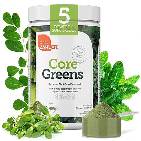 12.2 Oz Zahler Core Greens Superfood Nutrition Drink Powder $8 @ Amazon