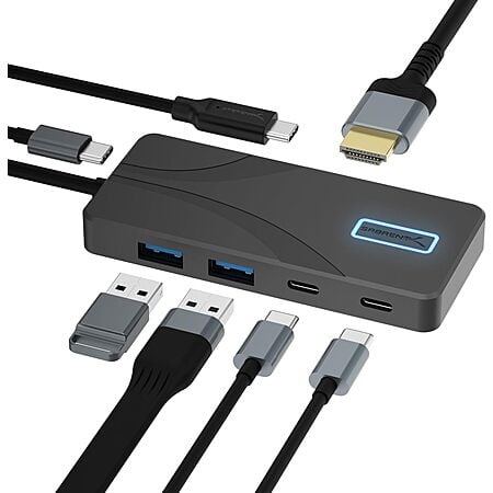 (prime) 5-Port SABRENT 10Gbps USB Type-C Hub w/ 100W PD & 4K@60Hz $15.30 @ Amazon