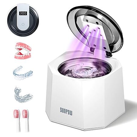 SUNPOW 48kHz Ultrasonic Retainer Cleaner $13.50  @ Amazon