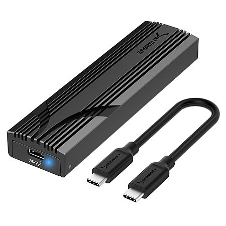 SABRENT USB-C External M.2 NVMe Aluminum SSD Enclosure $15 @ Amazon