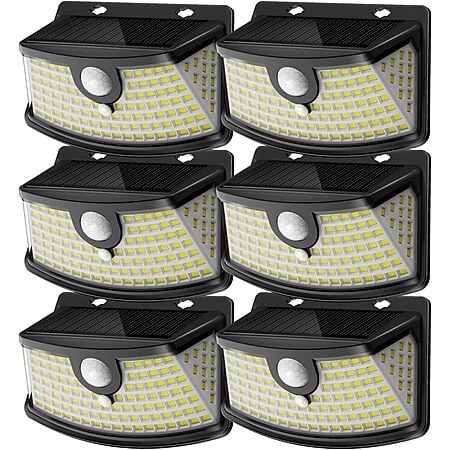 6-Pack Aootek 120-LEDs Solar Motion Sensor IP65 Waterproof Lights $21 @ Amazon