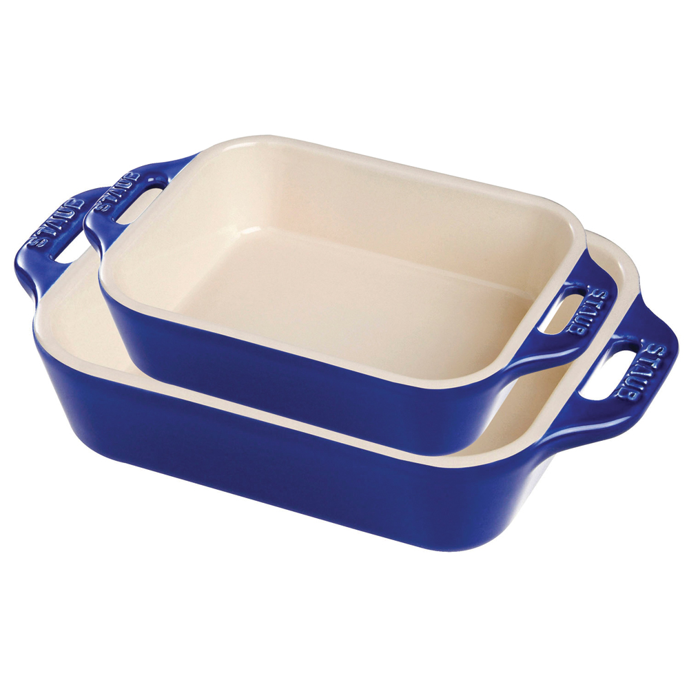 Staub Ceramic 2-pc Rectangular Baking Dish Set $$20 + s/h or free s/n $59