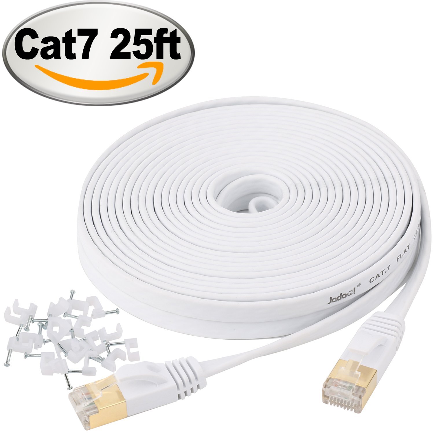 Ethernet Cables Cat 7 25ft 7 50ft 10 100ft 17 5pack Of