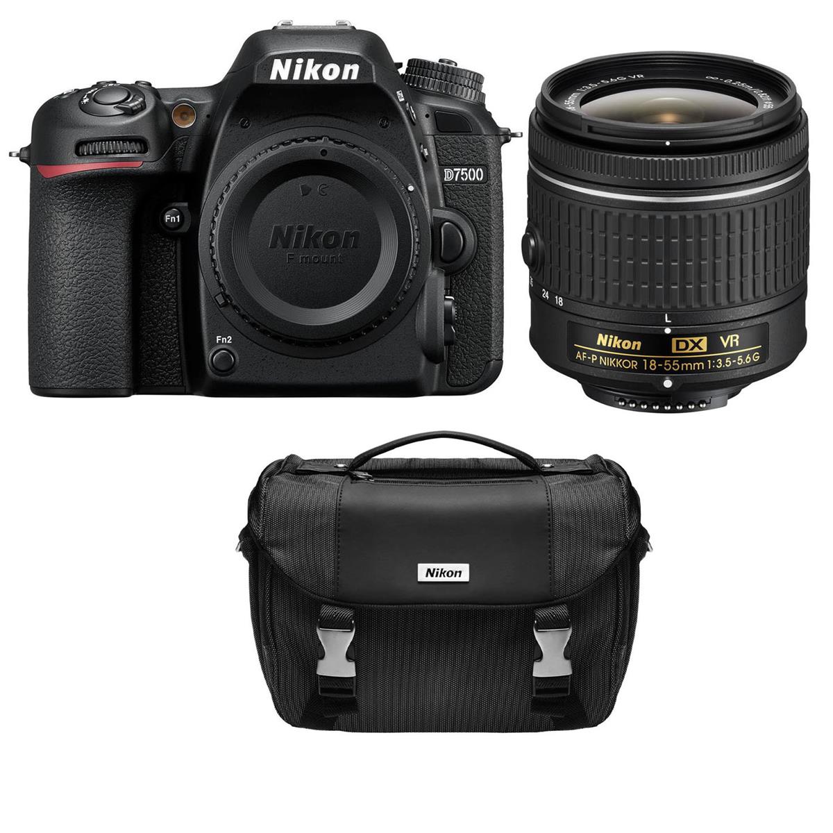 (refurb) Nikon D7500 DSLR Body  + 18-55mm f/3.5-5.6G VR Zoom Lens + Bag $600 + free s/h