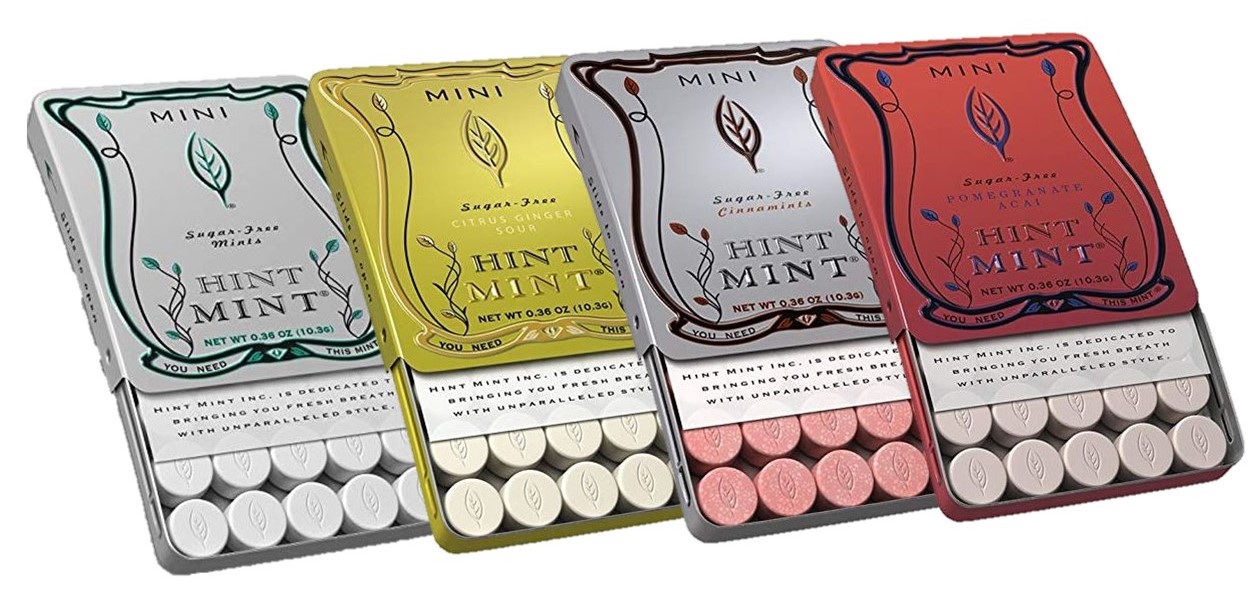 24-pack of Sugar Free (Sorbitol) Hint Mint Mints, Pomegranate, Cinnamon, Ginger $25 + free s/h