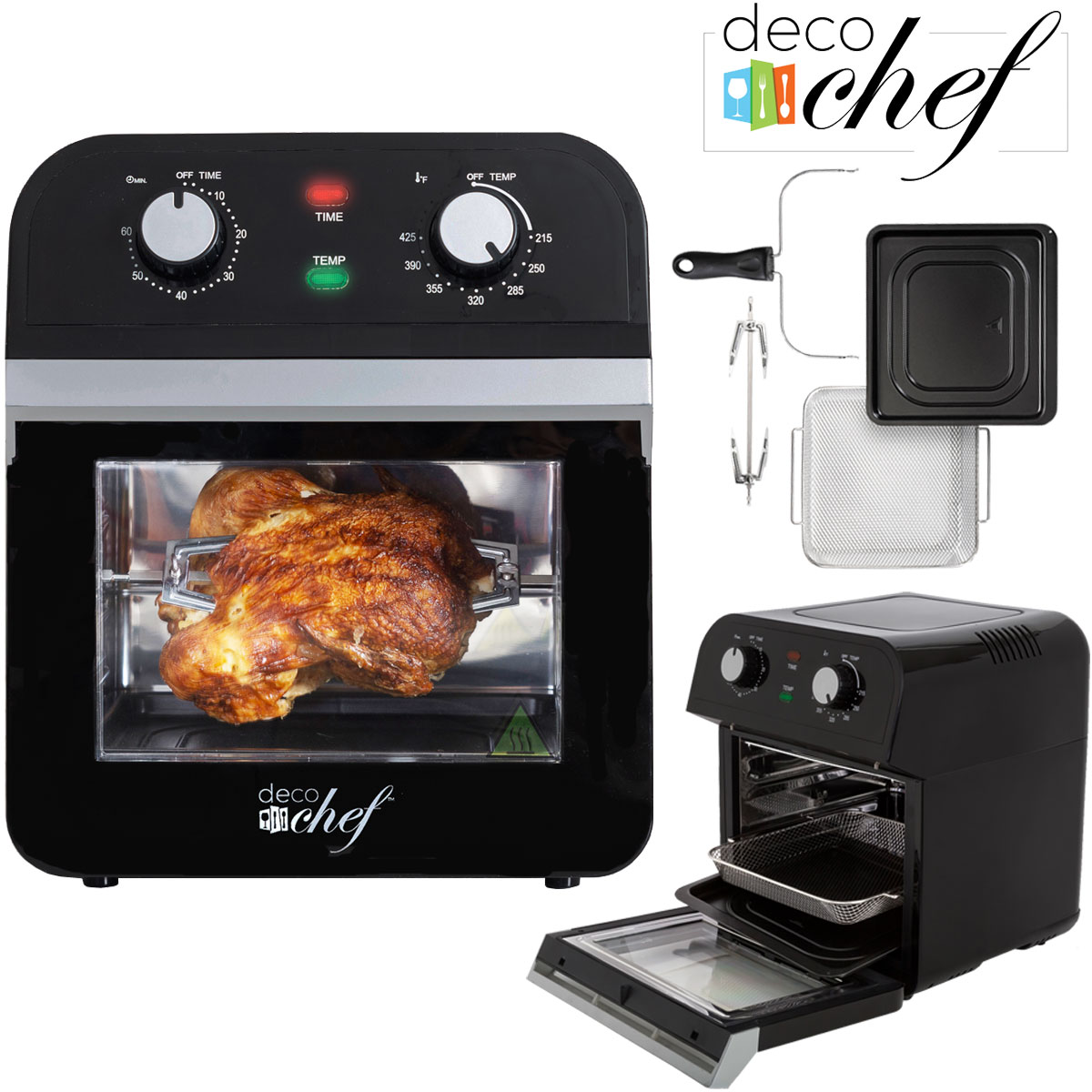 12.7 QT Deco Chef XL Air Fryer & Convection Oven $90 + free s/h - Slickdeals.net