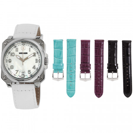Wenger Aerograph Cockpit Mother of Pearl Dial Ladies Watch $28 + free s/h