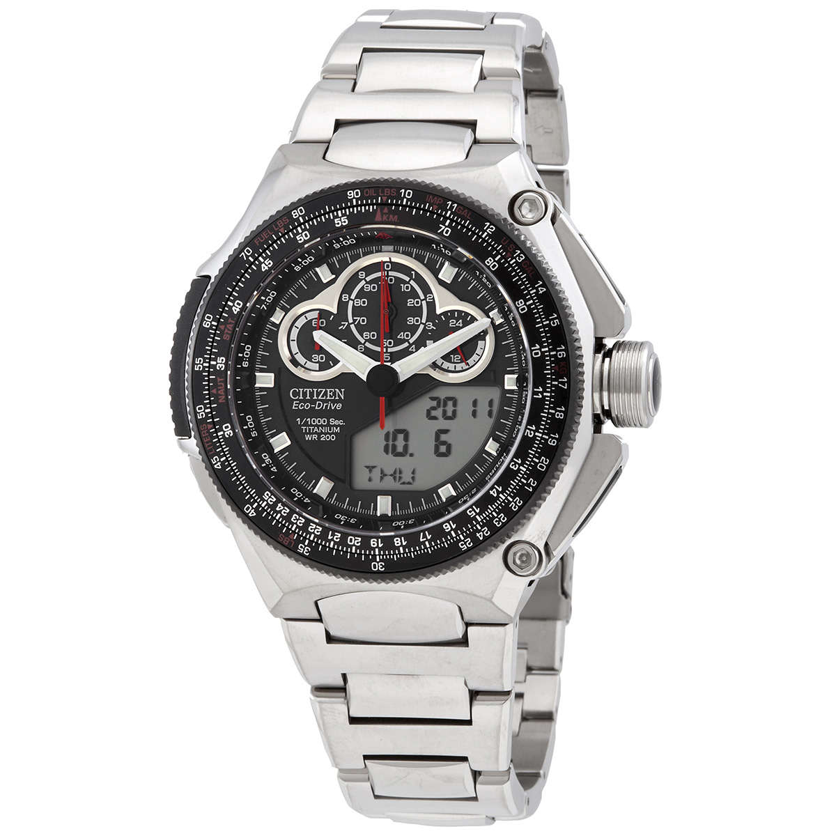 citizen alarm chronograph titanium