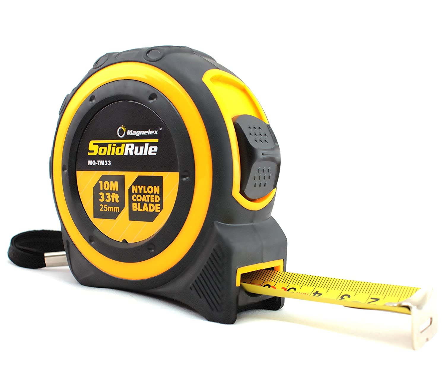 Magnelex 33 Tape Measure W Rubber Covered Case