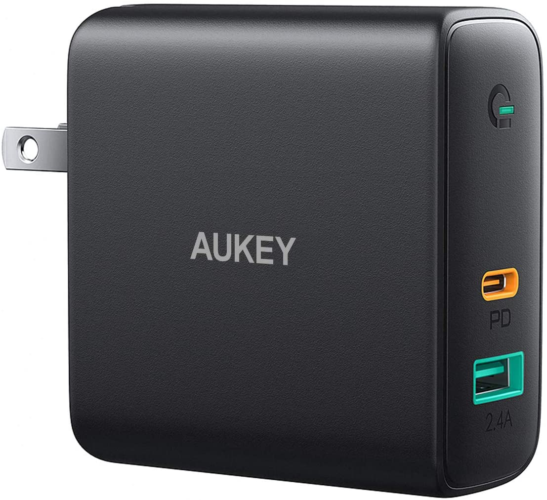 Aukey 60W PD 3.0 GaN Charger w/ USB-A Port $17 + free s/h