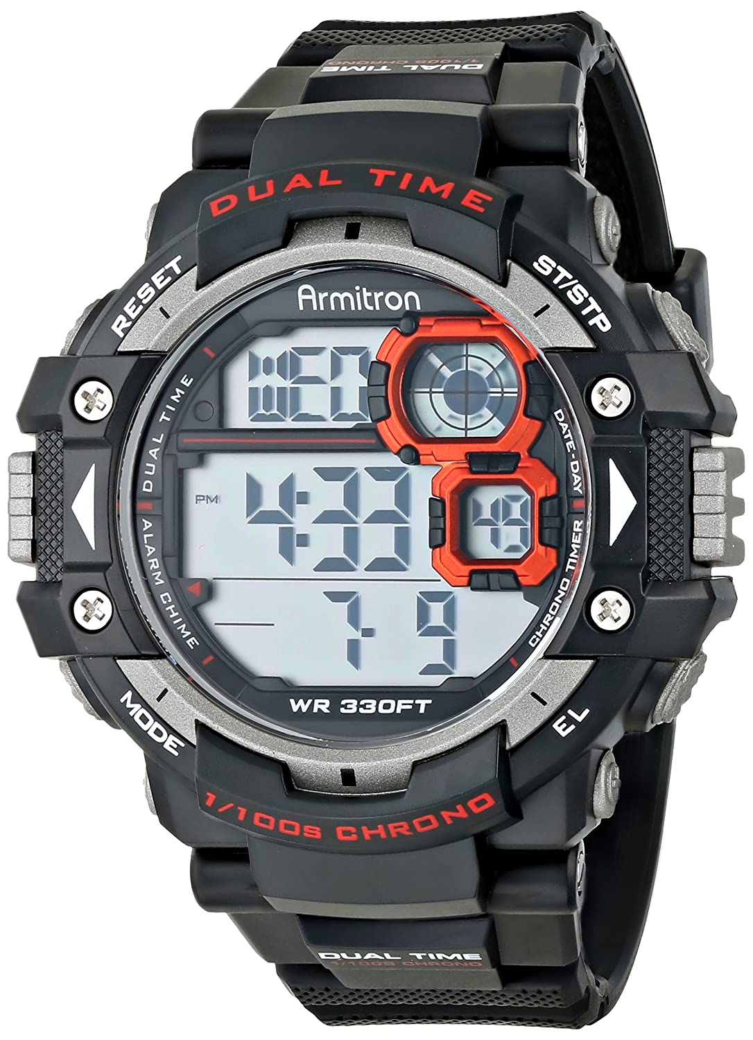 armitron pro sport dual time watch