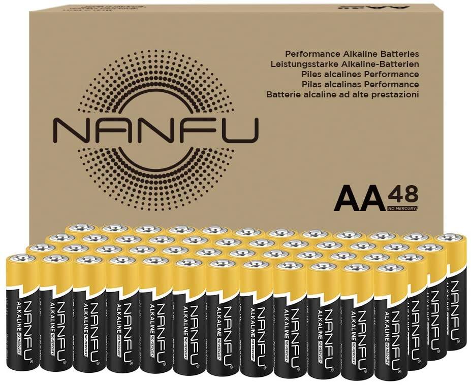 48-Ct Nanfu 1.5v AA Alkaline Batteries $13 + free s/h