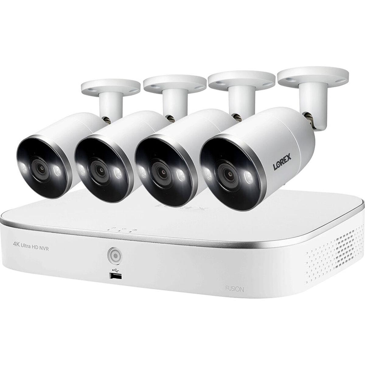 Lorex 4K 8ch 3TB NVR System with 4x 8MP POE Bullet Cameras $599 + free s/h