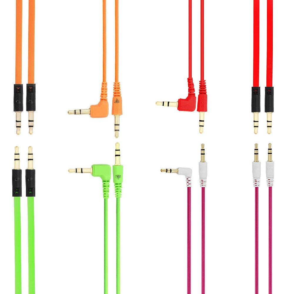 8-Pack of 5-ft Chrono Auxiliary 3.5mm Cables $5 @ Amazon