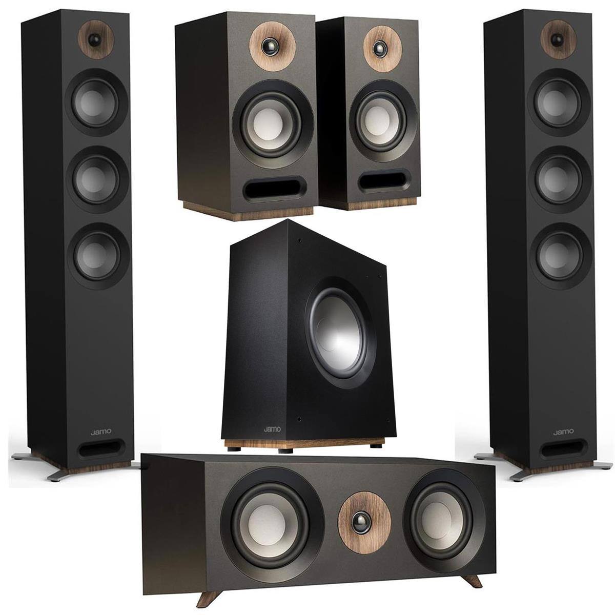 Jamo Speakers: Pair S 809 + S 83 Center + Pair S 803 Bookshelves, S 810 10" Sub $499 (or less w/ SD Cashback) + free s/h