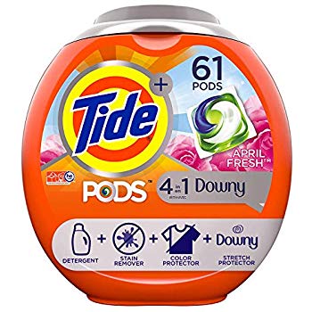 Tide PODS 3 in 1 HE Turbo Laundry Detergent Pacs, Spring Meadow Scent, 81 Count Tub -$11.97 w 5 S&S after $5 coupon or $13.97 w/5% off