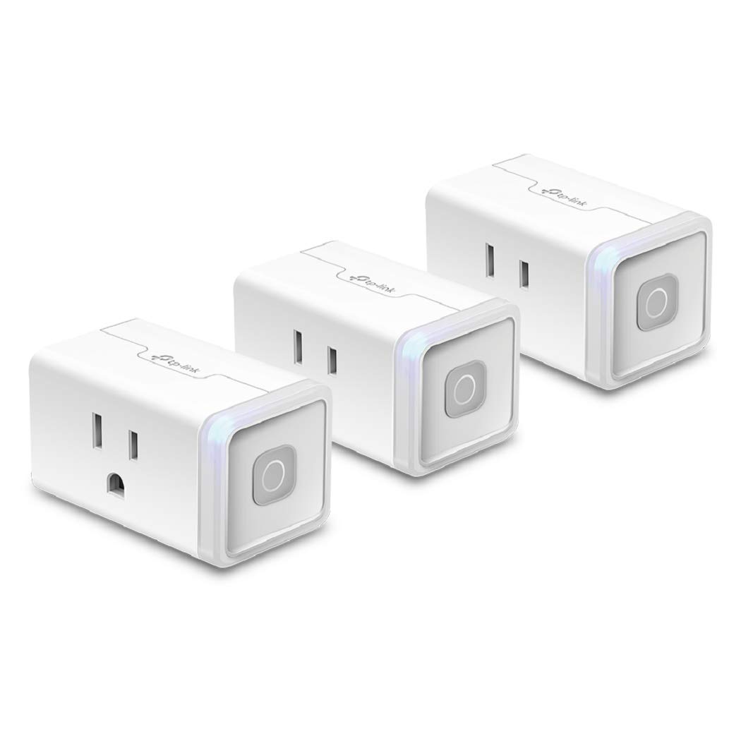 Kasa Smart Plug HS103P3, Smart Home Wi-Fi Outlet Works with Alexa, Echo, Google Home & IFTTT, No Hub Required, 15 Amp,UL Certified, 3-Pack , White - $17.49 AC/FS w/Prime