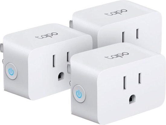 TP-Link - Tapo Smart Wi-Fi Plug Mini with Matter (3-pack) - White - $22.99