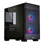 Microcenter In-Store Only - Lancool 205M Mesh Tempered Glass microATX Mid-Tower Computer Case - Black - $64.99