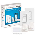 Lutron Caseta Wireless Smart Lighting Dimmer Switch (2 Count) Starter Kit with Pedestals for Pico Remotes - $97