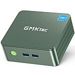 GMKtec Mini PC N150, G3 Plus Intel Twin Lake N150 (3.4GHz), 8GB DDR4 RAM 256GB PCIe M.2 SSD, Desktop Computer 4K Dual HDMI/USB3.2/WiFi 6/2.5G RJ45 - $125.93