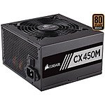 CORSAIR CX-M Series CX450 450W 80 PLUS BRONZE Haswell Ready ATX12V &amp; EPS12V Semi-modular Power Supply - $19.99 AC AR FS