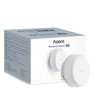 Aqara Presence Sensor FP2, mmWave Radar Wired Smart Motion Sensor, Zone Positioning, Multi-Person & Fall Detection, HomeKit, Alexa, Google Home, and Home Assistant - $57.9 $57.99